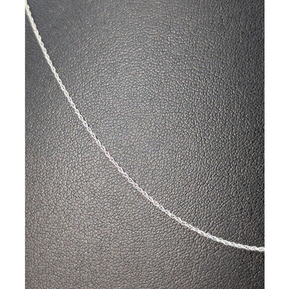 Vintage Marked & Tested 10K White Gold Dainty 20.5" Chain Necklace - Picture 2 of 5